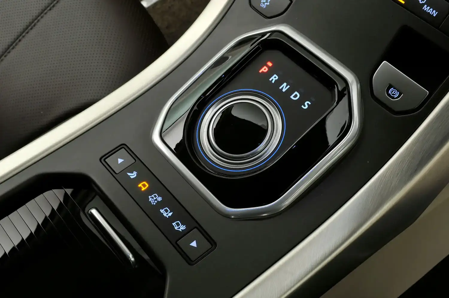 Range Rover Evoque rotary shifter, P R N D S kademeleri
